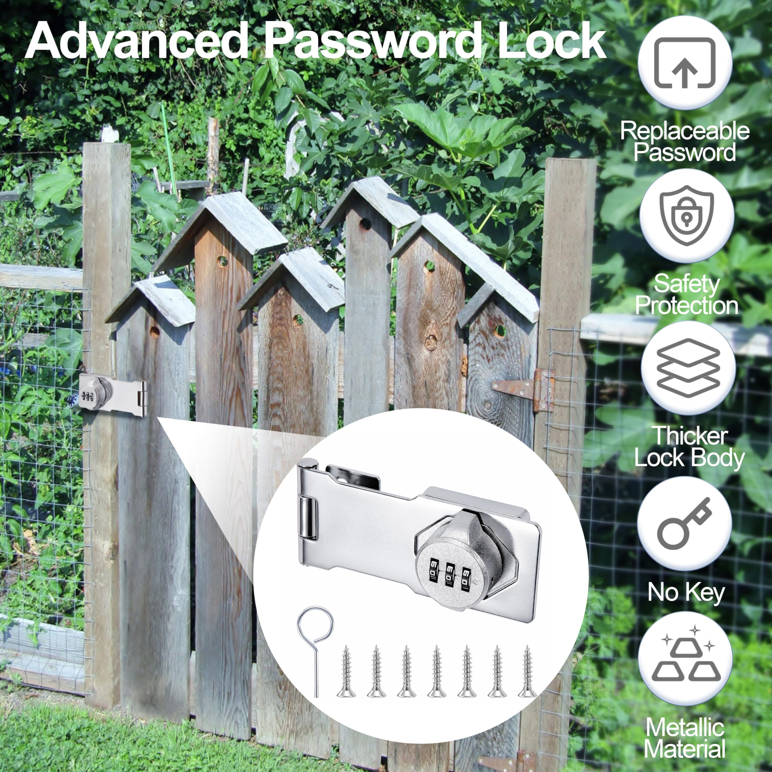 Serratura Per Porta Esterna Serratura A Blocco HASP E IN BASE Per Porte Capannone - Sicurezza Polveriera Nera, Made In UK Blocca Porta