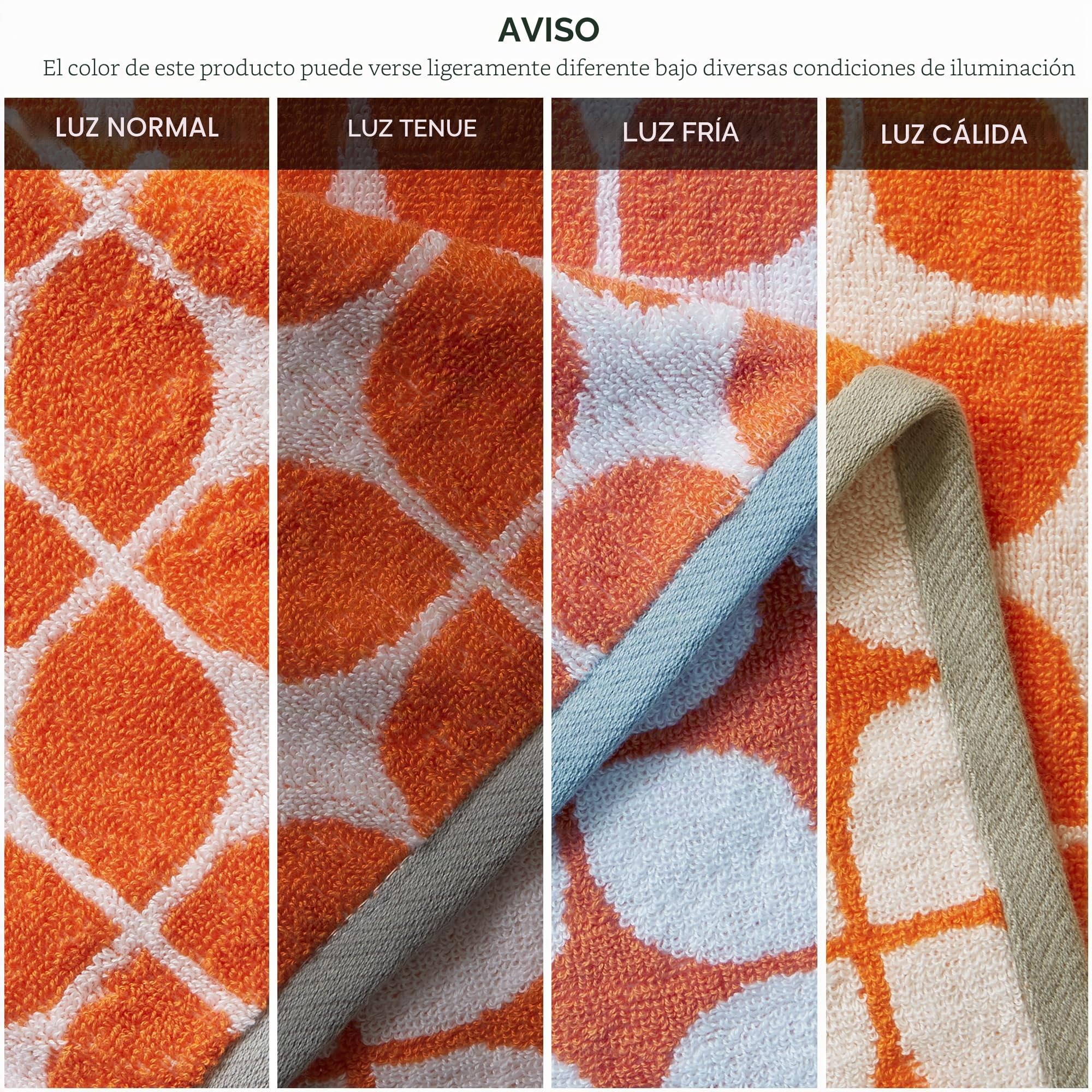 Intelligent Design Nadia-Juego de Toallas Lujo 100% algodón, diseño Jacquard Chveron Muy Absorbente, de Secado rápido, Calidad de Hotel y SPA para baño, Varios tamaños, Naranja/Gris, Talla única
