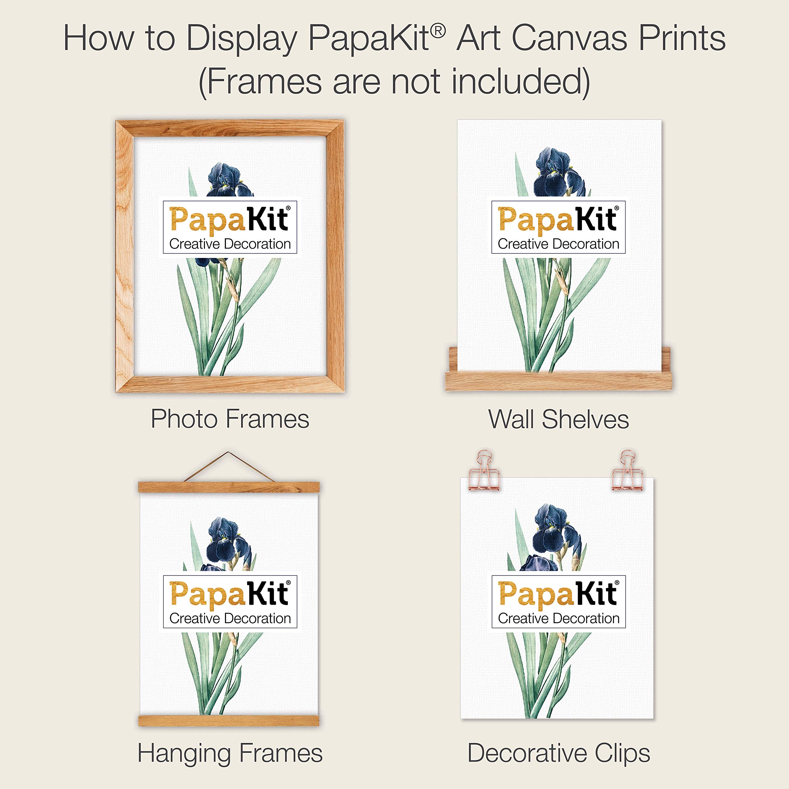 Amazon.co.jp: PapaKit エキゾチックな熱帯の葉 - 4ピース 8x10インチ