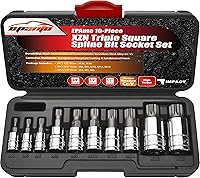 Vista 1 de EPAuto Juego de 10 piezas XZN triple cuadrado de brocas