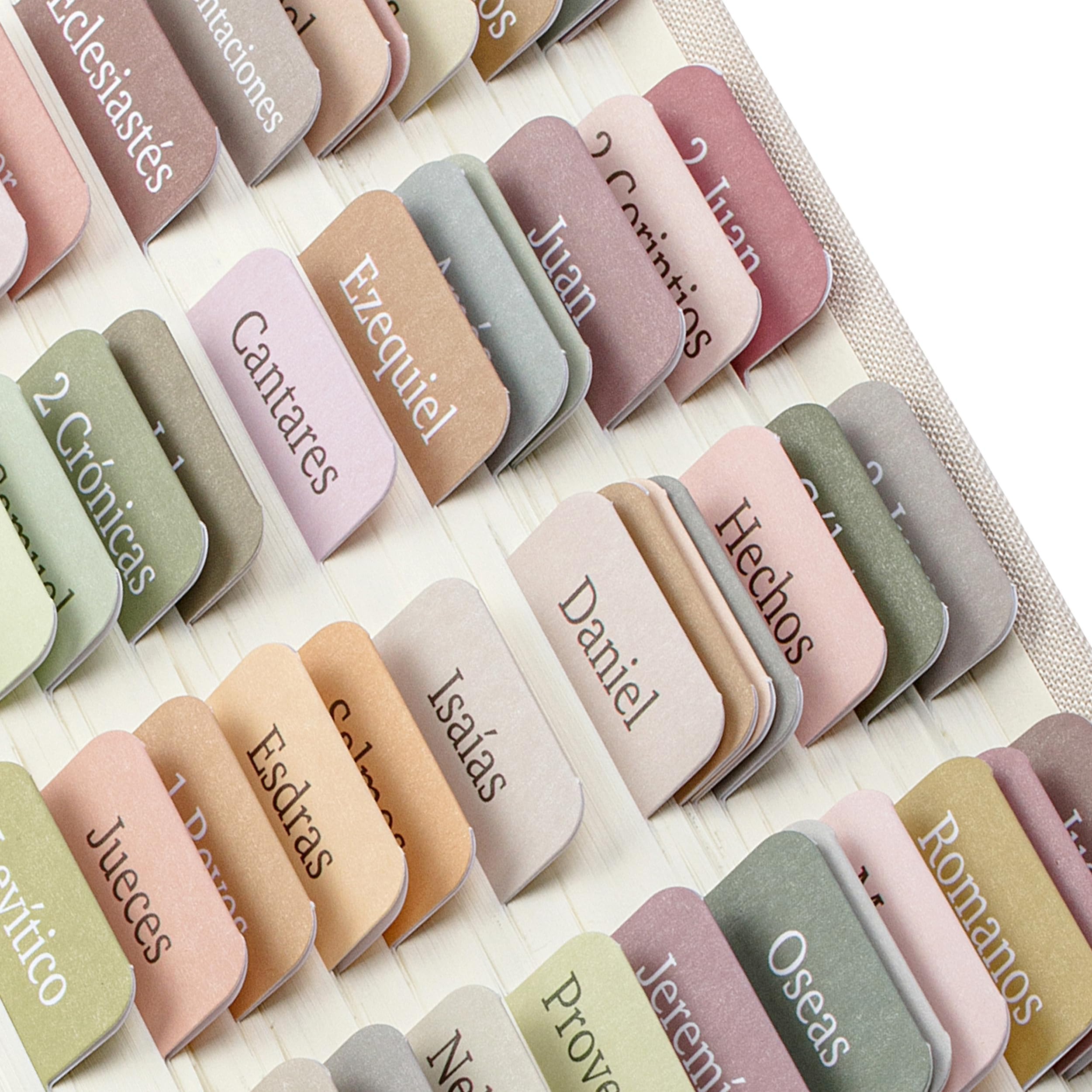 Mr. Pen- Spanish Bible Tabs, 75 pcs, Boho Theme, Laminated Bible Tabs for Women and Men