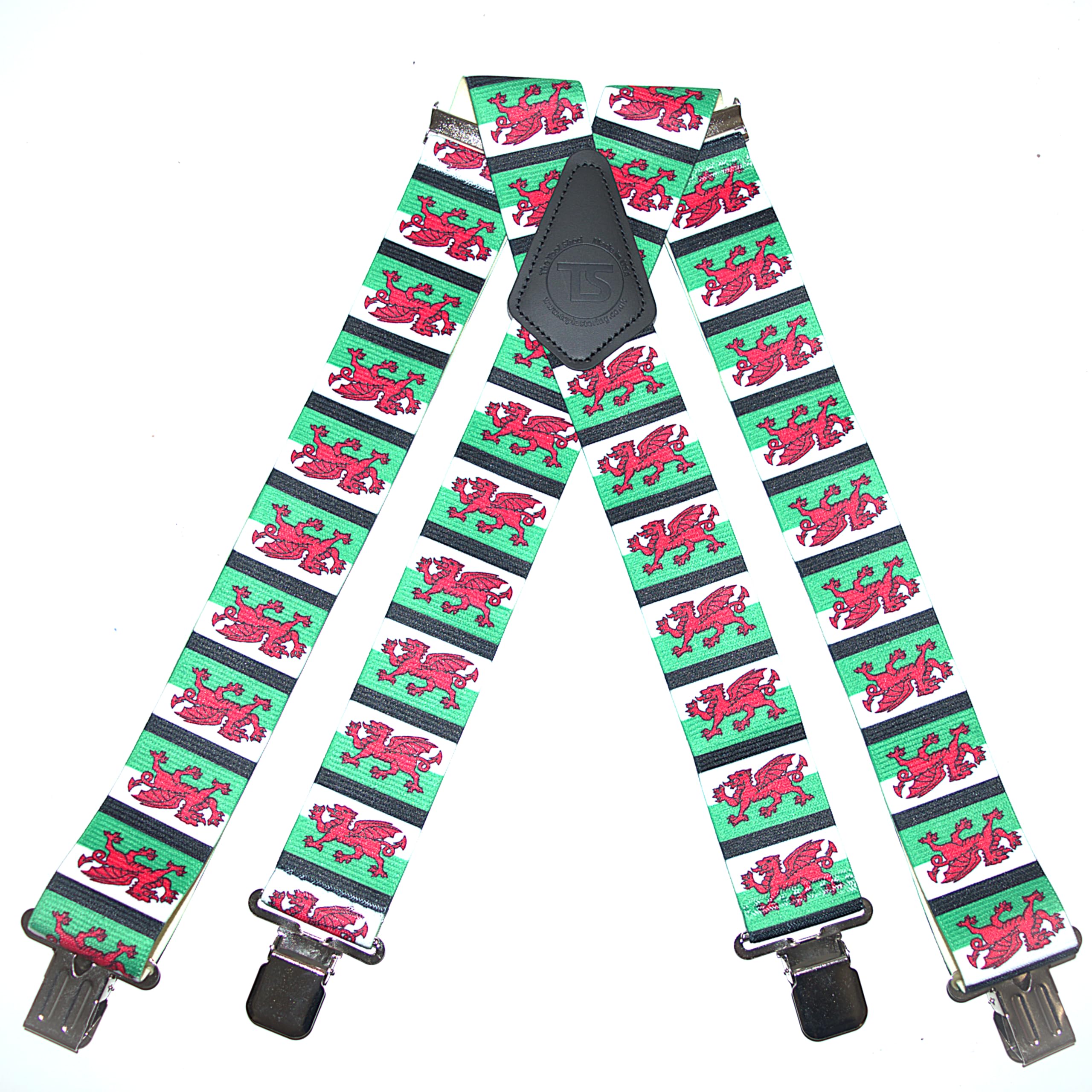 Flag Design Braces Brimarc Red Brimarc Onesize Welsh Flag Work Braces 2"/50Mm
