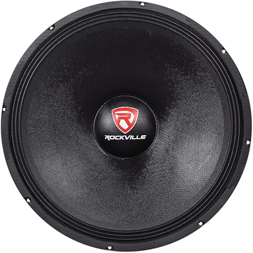 Rockville RVW1800P8 1800W Peak/900W RMS 18" Raw DJ Subwoofer, 8 Ohm, Kevlar Cone, 107oz Magnet, Banana Plug Terminals, for Pro Audio and Live Sound
