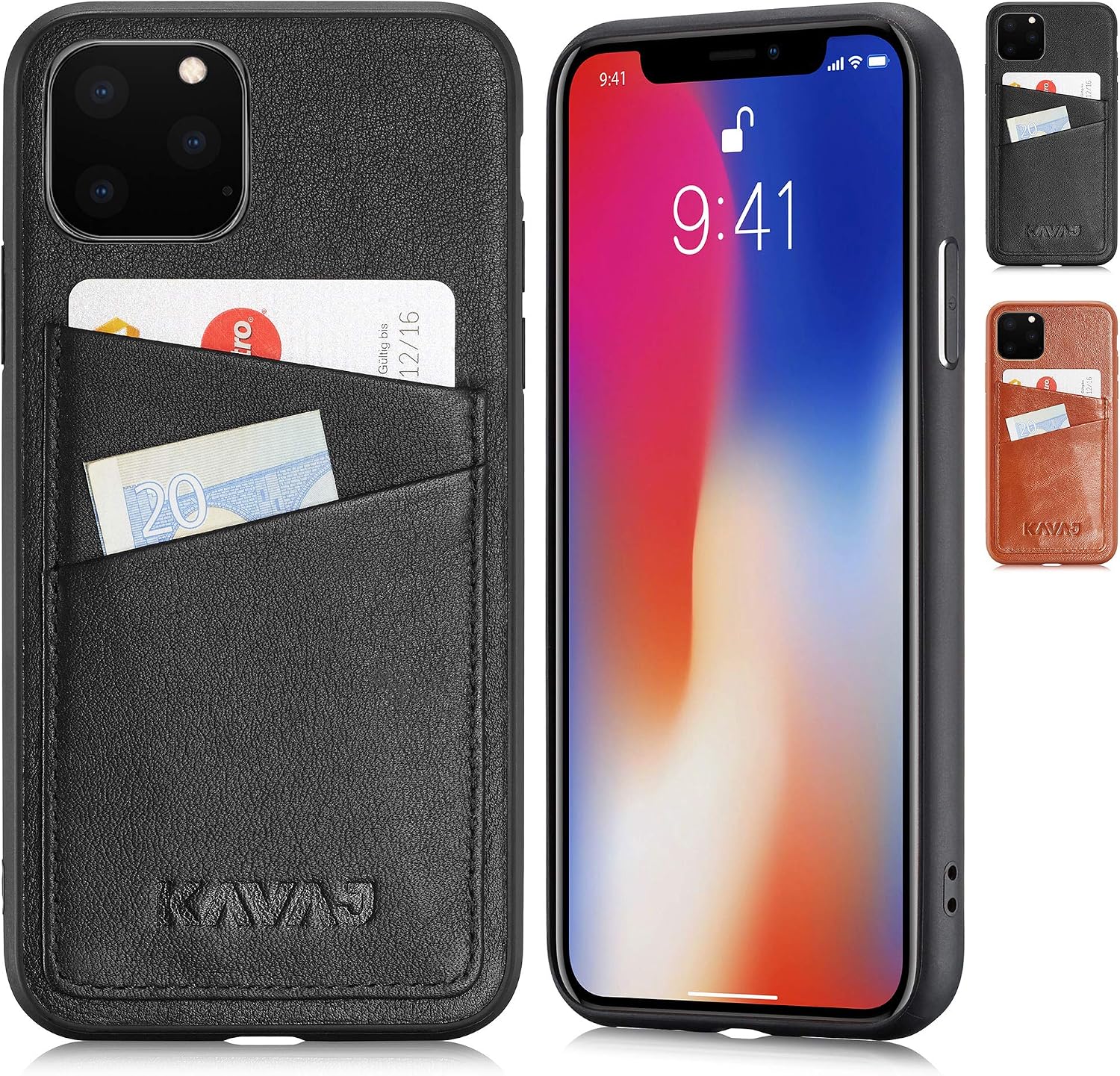 Authentic Crazy Deals KAVAJ Case Compatible with Apple iPhone 11 Pro Max 6.5 Leather - Tokyo - Black Wallet Cover Bumper with Card Holder One-Day Sale: Up to 70% Off KAVAJ Case Compatible with Apple iPhone 11 Pro Max 6.5 Leather - Tokyo - Black Wallet Cover Bumper with Card Holder