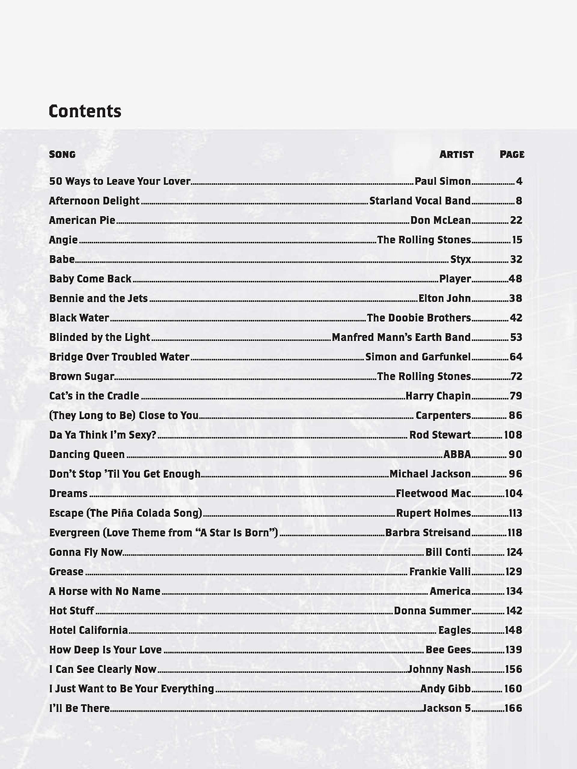 Billboard #1 Hits of the '70s: A Sheet Music Compendium: A Sheet Music Compendium (Piano/vocal/guitar) (Billboard Magazine)