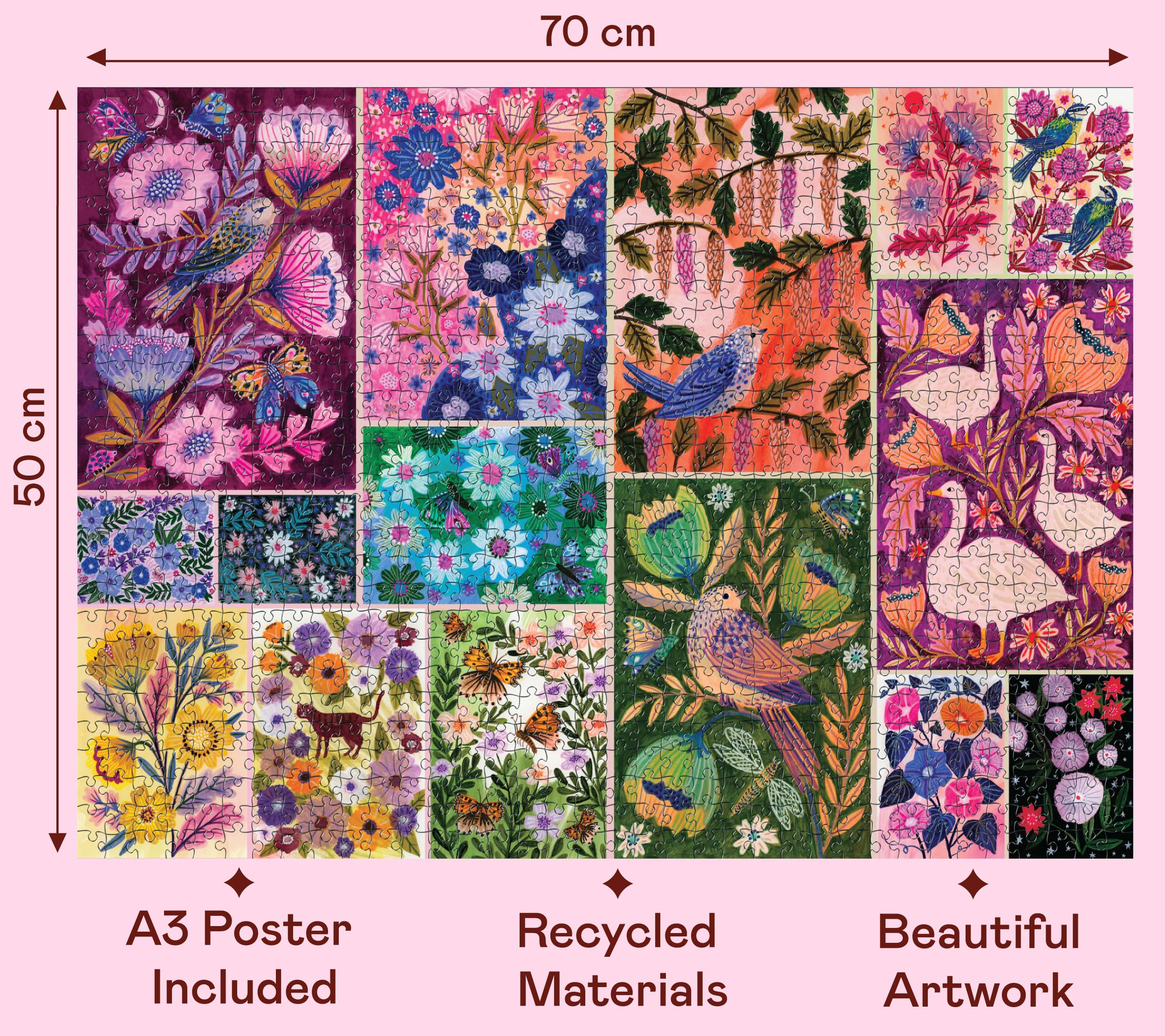 Elena Essex Jigsaw Puzzles for Adults 1000, Nature's Garden, Jigsaw Puzzle - Image 3