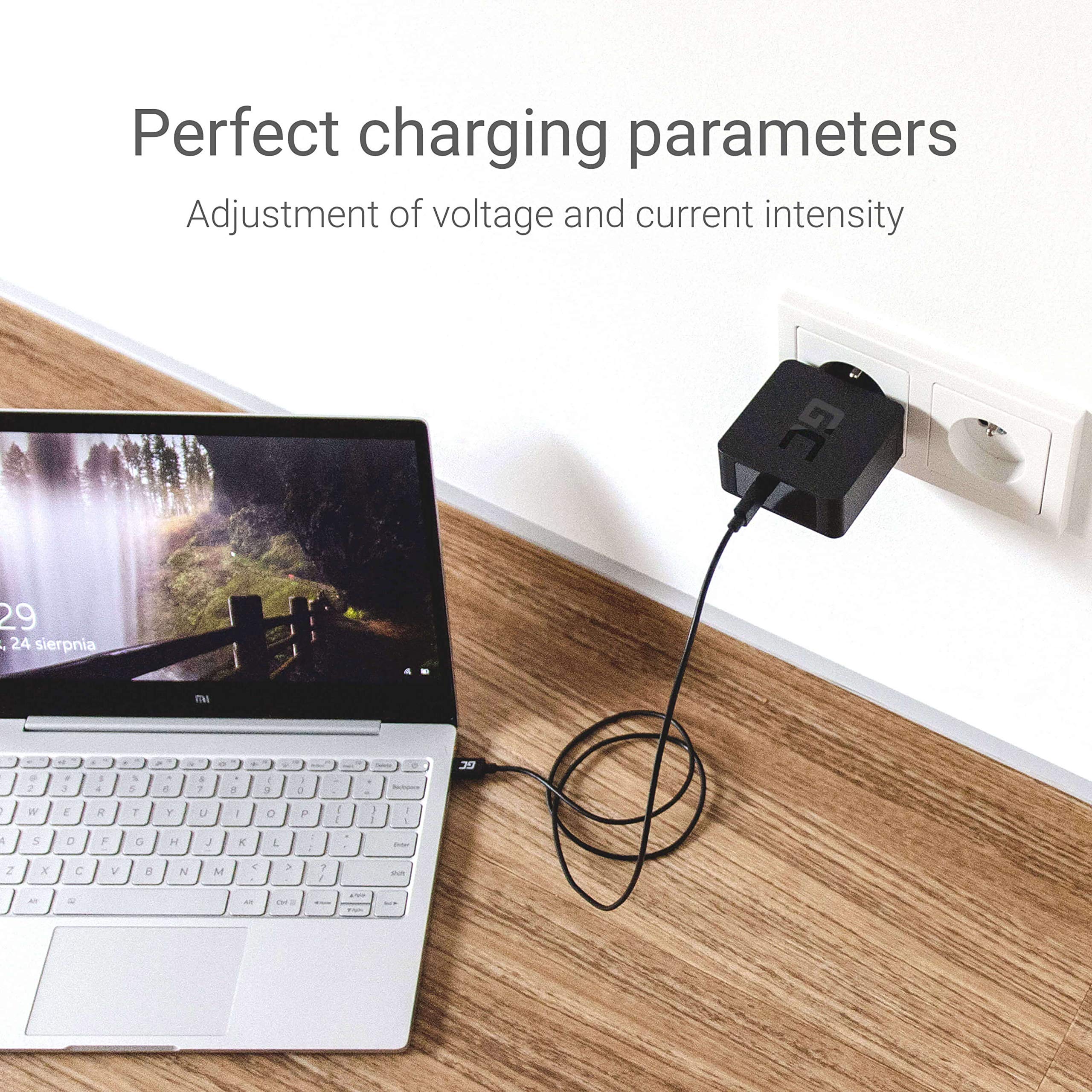 Green Cell 60 W c PD Caricabatterie USB con Cavo USB C Alimentatore di Rete per Apple MacBook PRO 13 A1706 A1708 A1989 (2016, 2017, 2018), ASUS Zenbook 3 Deluxe/S, HP Spectre 13/X360 13 e Altri