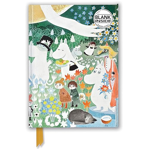 Moomin: Dangerous Journey (Foiled Blank Journal) (Flame Tree Blank Notebooks): Unser hochwertiges Blankbook mit festem, künstlerisch geprägtem Einband (Premium Notizbuch DIN A 5 mit Magnetverschluss)