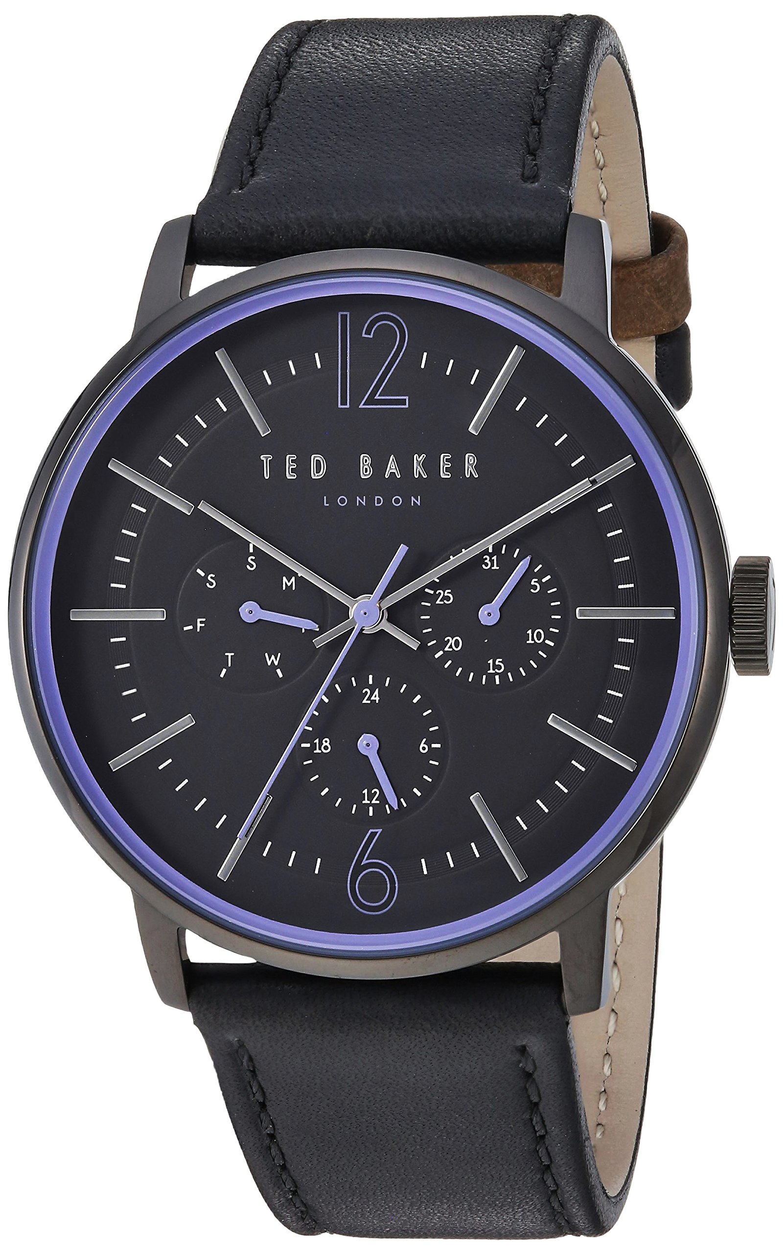 Ted Baker Men's 'James' Quartz Stainless Steel and Leather Casual Watch