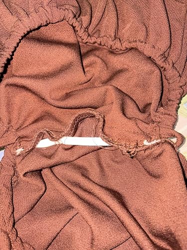 The stitching has come undone.The seam has ripped