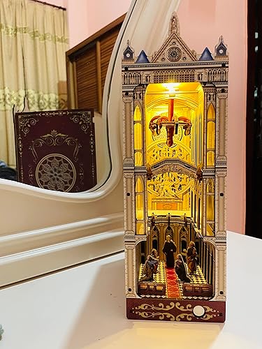 Miniatura 5 de BookNook - Kit de bricolaje para casa de muñecas de París, kit de rompecabezas de madera 3D con luz LED, el mejor y más creativo regalo para amigos