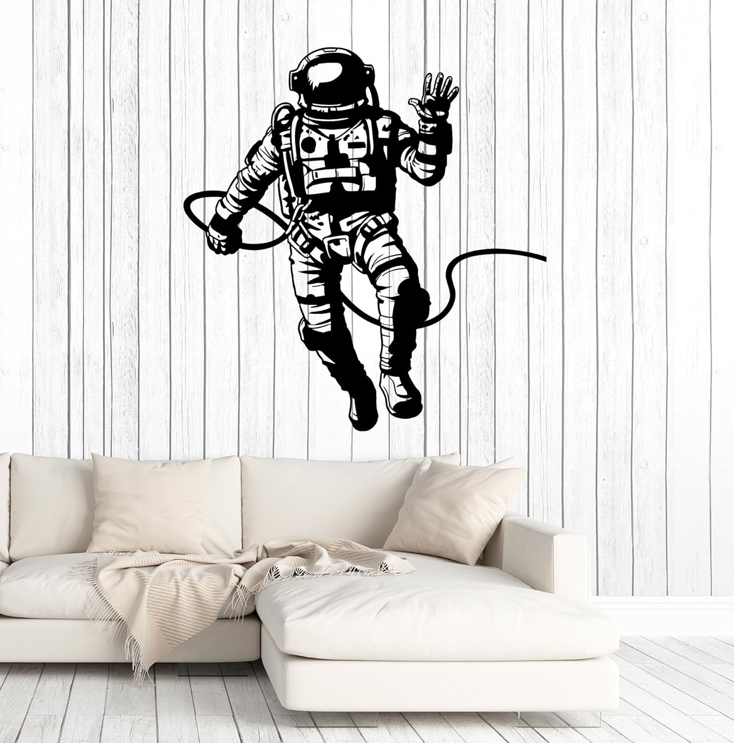 WallStickers4ever Vinyl Wall Decal Astronaut Spaceman Boys Kids Room Art Stickers Mural Large Decor (ig5035) Sky Blue