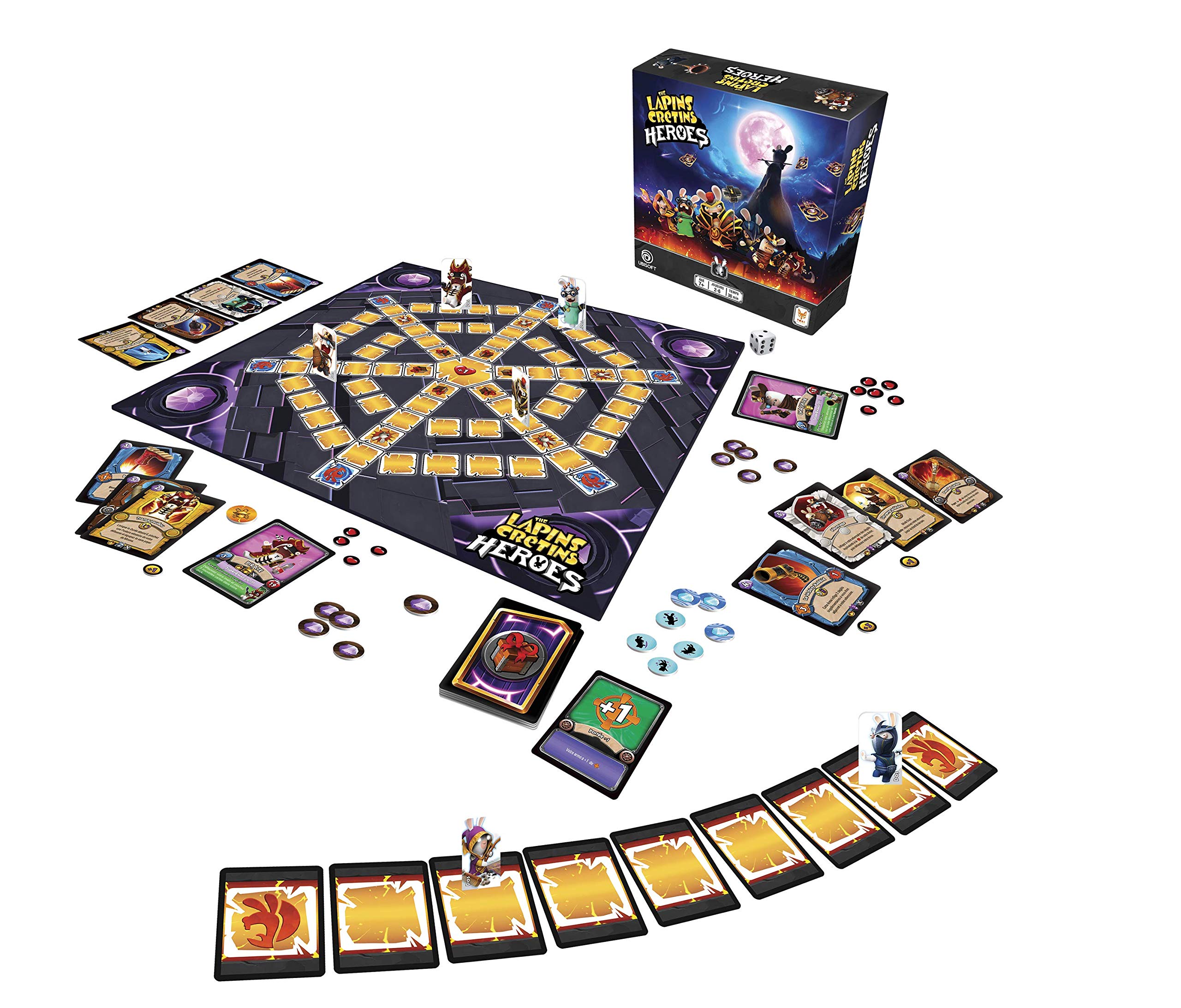 Topi Games | The Lapins Crétins – Heroes | Jeu de Société Tactique et Humour | Duel et Battle Royale | Jeu de Cartes et Deckbuilding | Enfants dès 7 Ans | 2 à 6 Joueurs | Cartes Moona | 30 Min | VF
