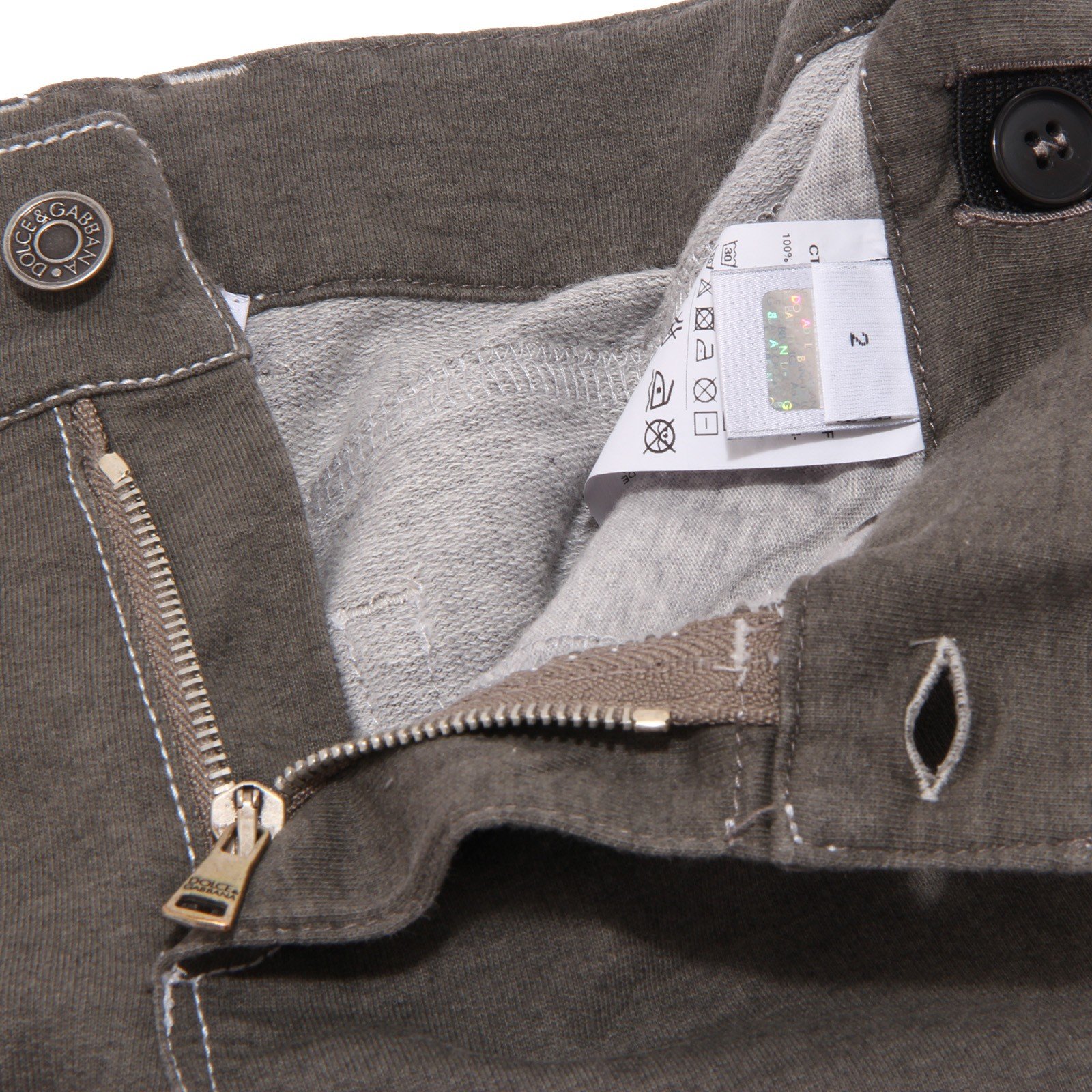 0159T Bermuda Felpa Bimbo DOLCE&GABBANA D&G Grigio Scuro Short Kid [2 Years]