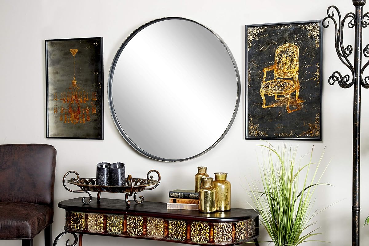 Wall Mirror, Extra Large, Black