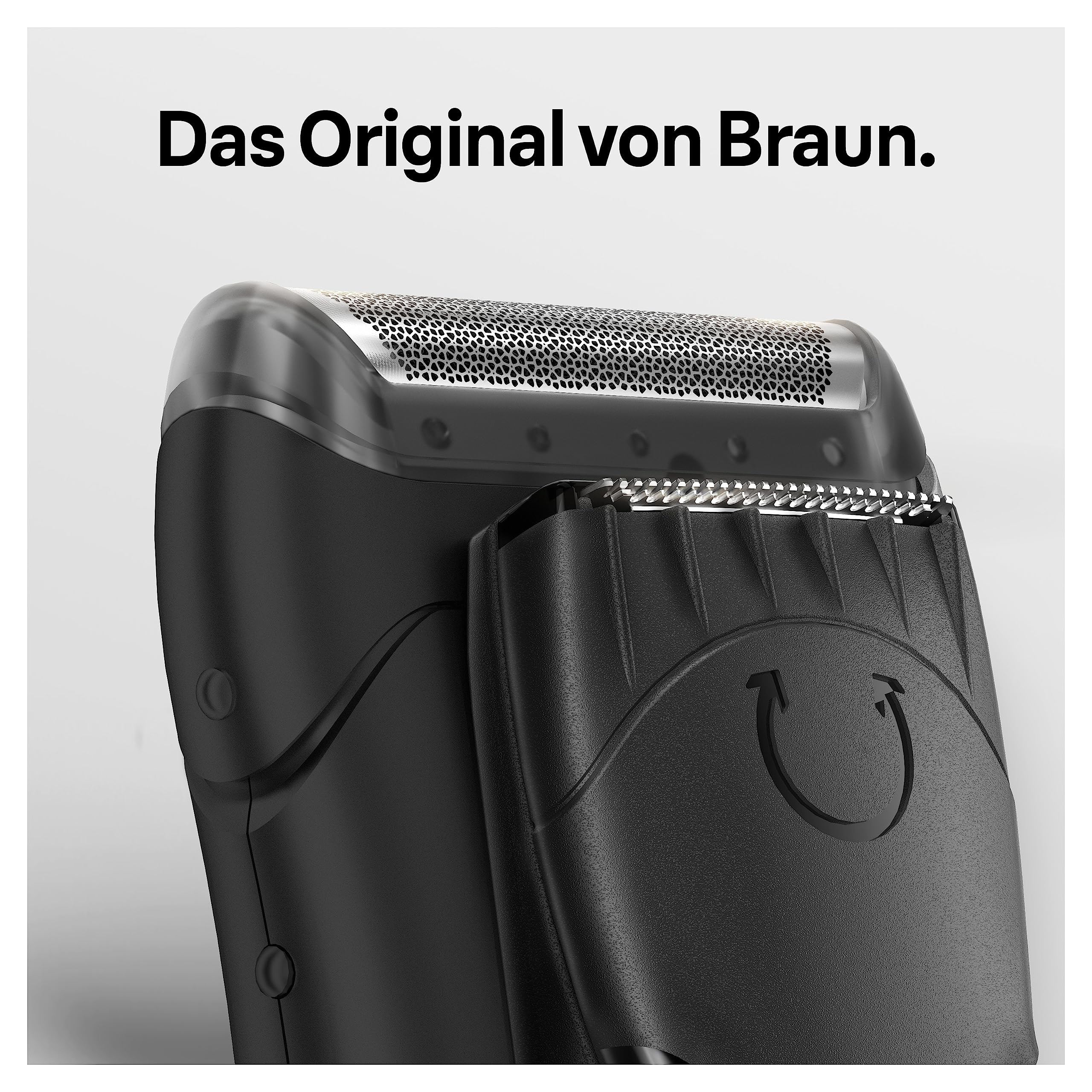 Braun Series 1 10B Elektroasierer Scherkopf, ORIGINAL Ersatzscherteil vom Hersteller, schwarz