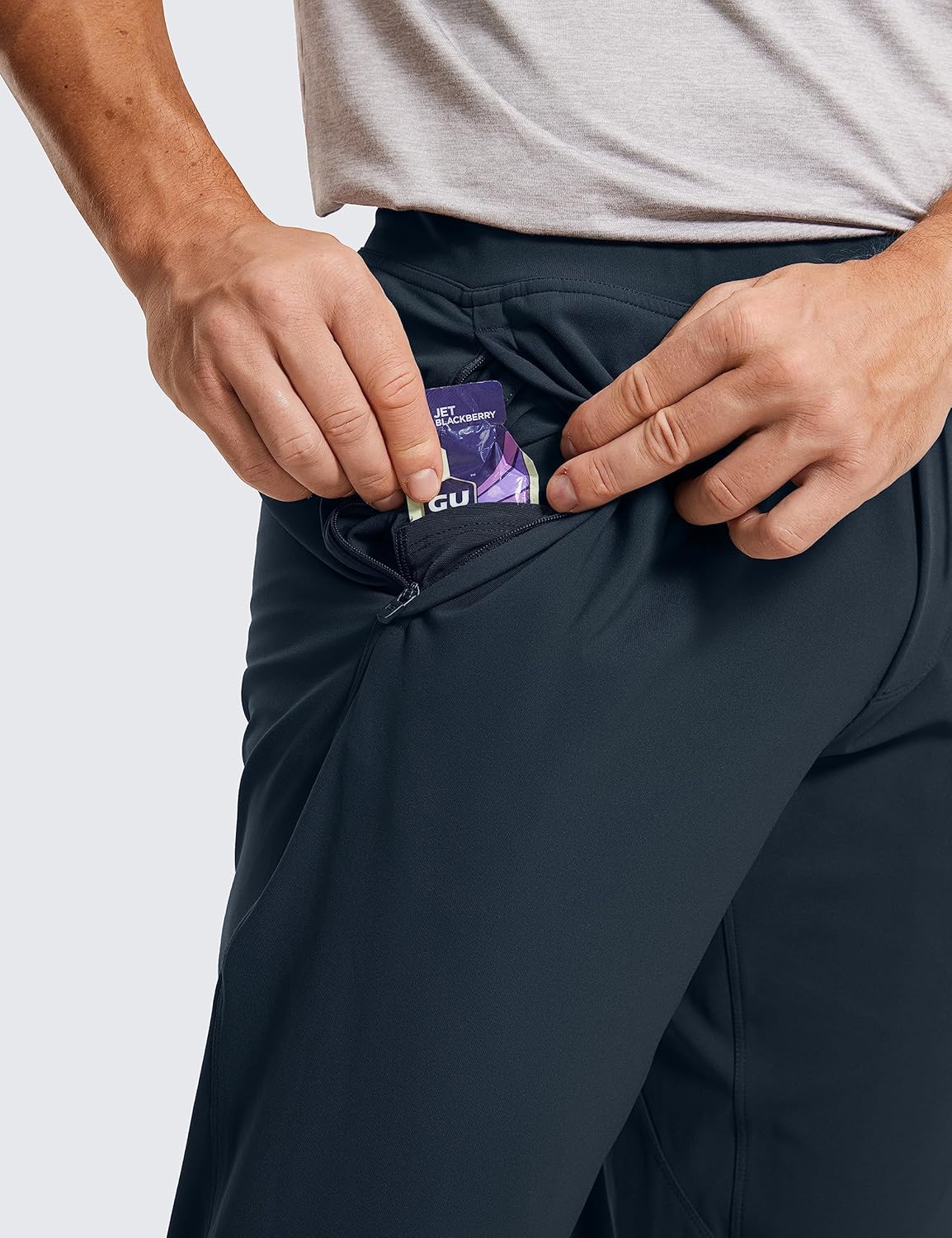 CRZ YOGA 4-Way Stretch Athletic Joggers for Men 28" - Track Golf Gym Workout Hiking Pants with Pockets - Image 6