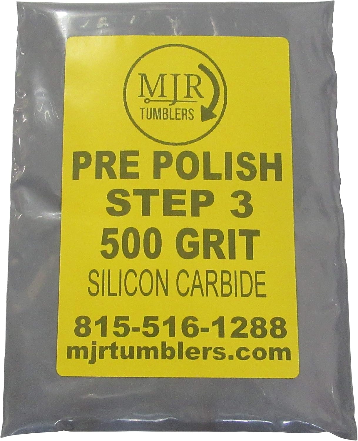 MJR Tumblers 5 LB per Polish 500 Silicon Carbide Rock Refill Grit Abrasive Media Step 3 USA