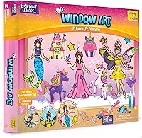 Vista 13 de Imagimake Window Art Jungle Kit de pintura de vidrio de 16 piezas y atrapasoles Artesanía y descubre animales Regalos para niños de 5 años