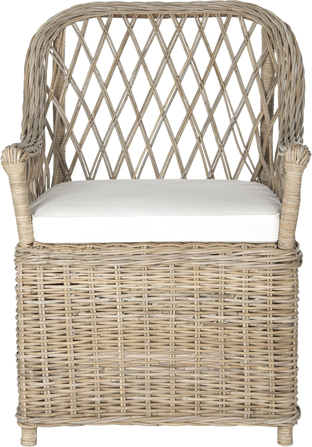 Safavieh Home Collection Maluku Soft Grey Arm Chair