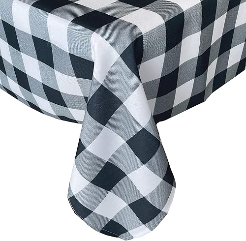 Newbridge Hotel Buffalo Check - Mantel de tela estampada para interiorexterior, restaurante a cuadros, calidad de hotel, repelente al agua,