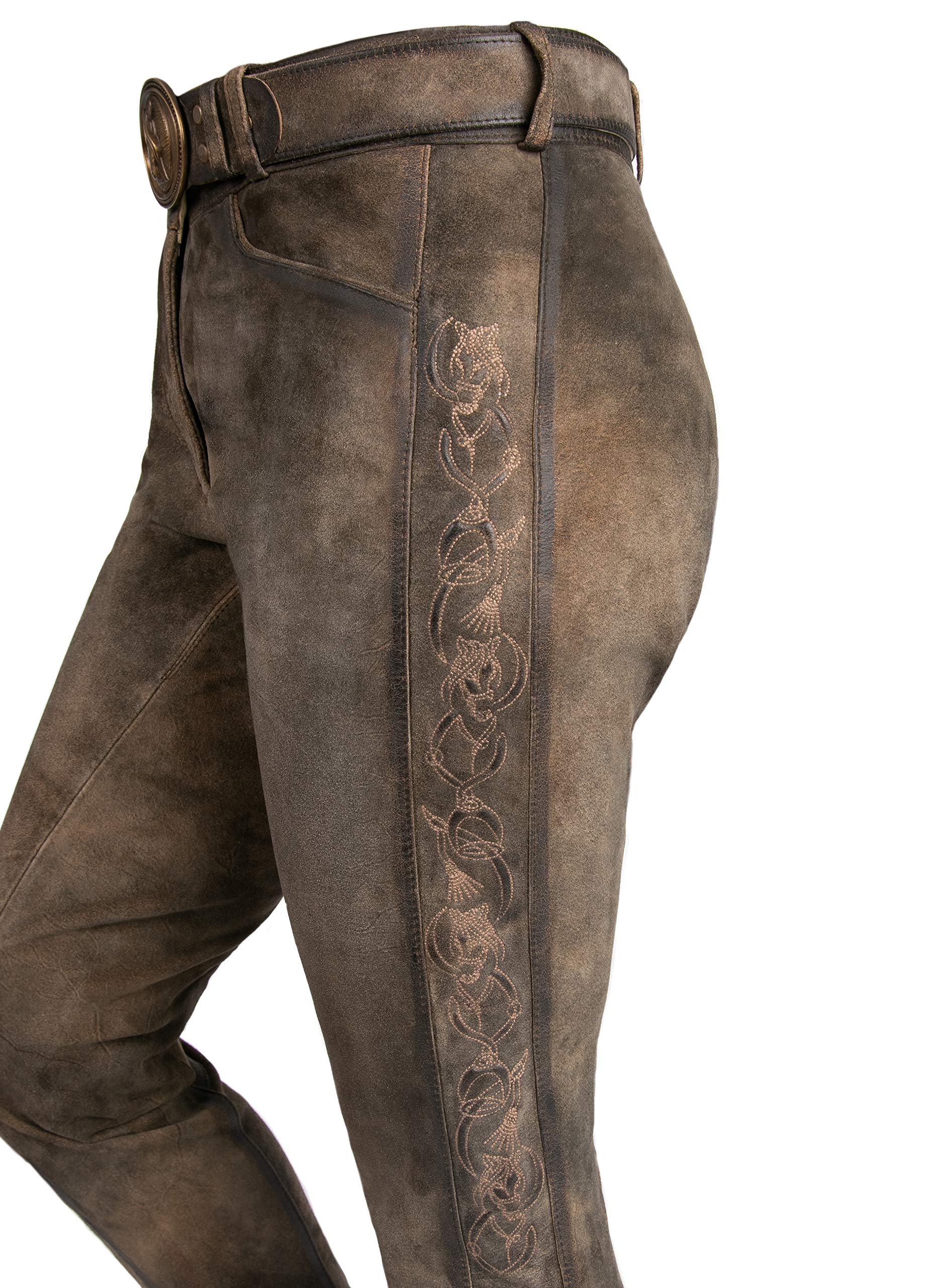 F&S LUXURIOUS RIDINGWEAR Exklusive Reithose Lederreithose für Damen aus Ziegenleder