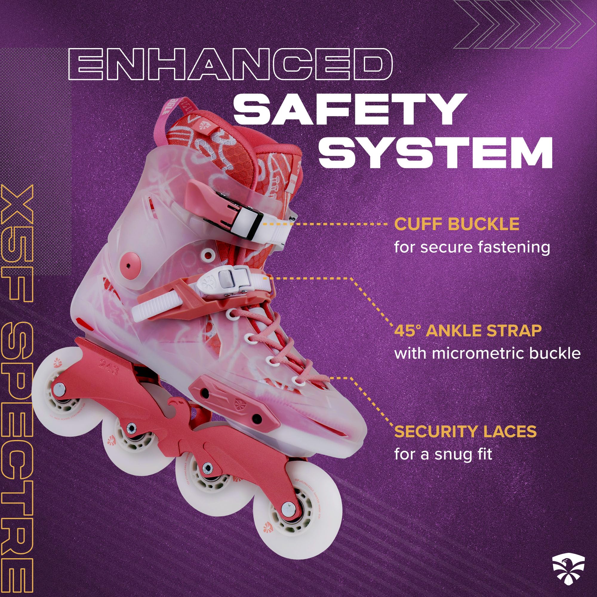Flying Eagle X5F Spectre und X5 Shrike Pro Freeskates - Erwachsene Inlineskates Herren Professionell, Erwachsene Rollschuhe Herren, Urban Inline Skate, Outdoor Skating Schuhe, Rollerskates Erwachsene
