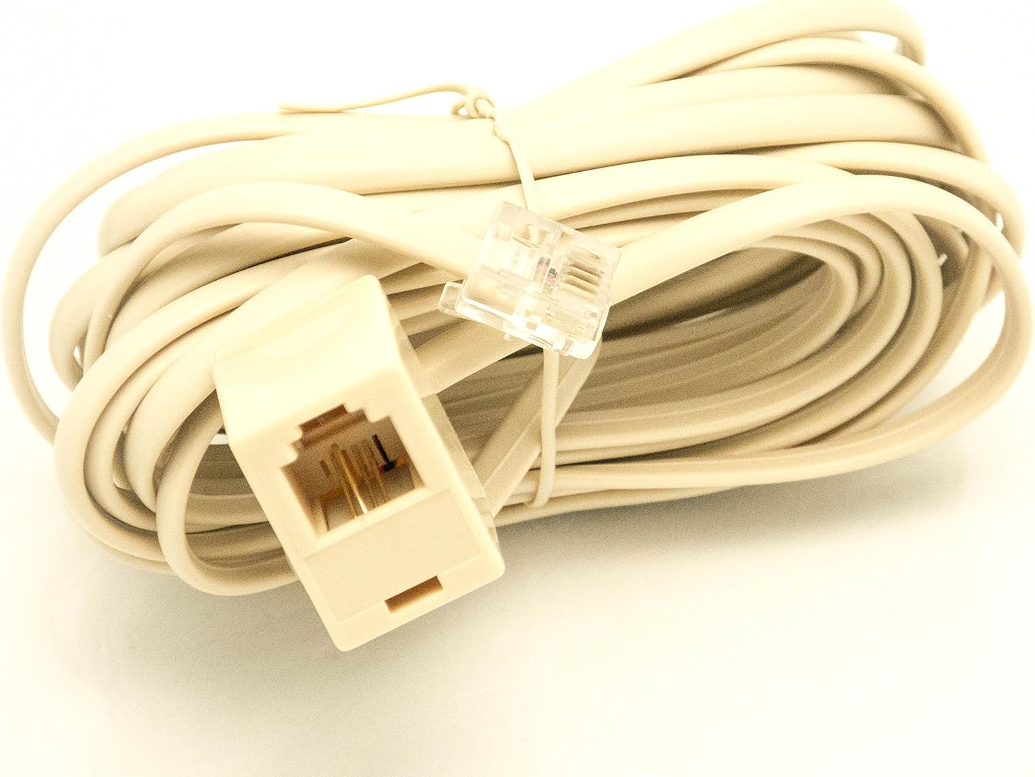Phone Jack Extension Line Cord 25' Modular Single Jack