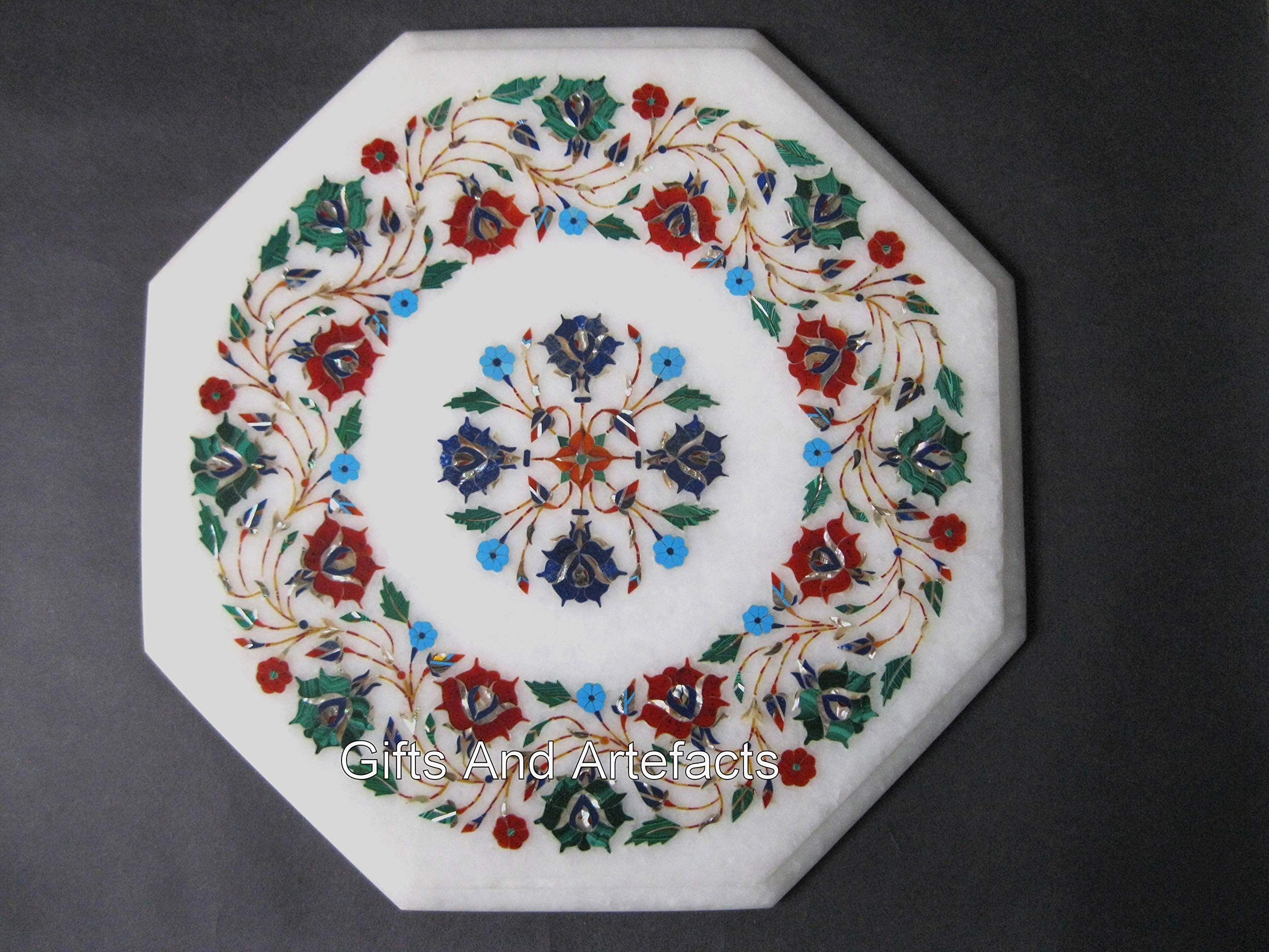 Plateau de table basse en marbre blanc haut de gamme pour meuble d'angle
