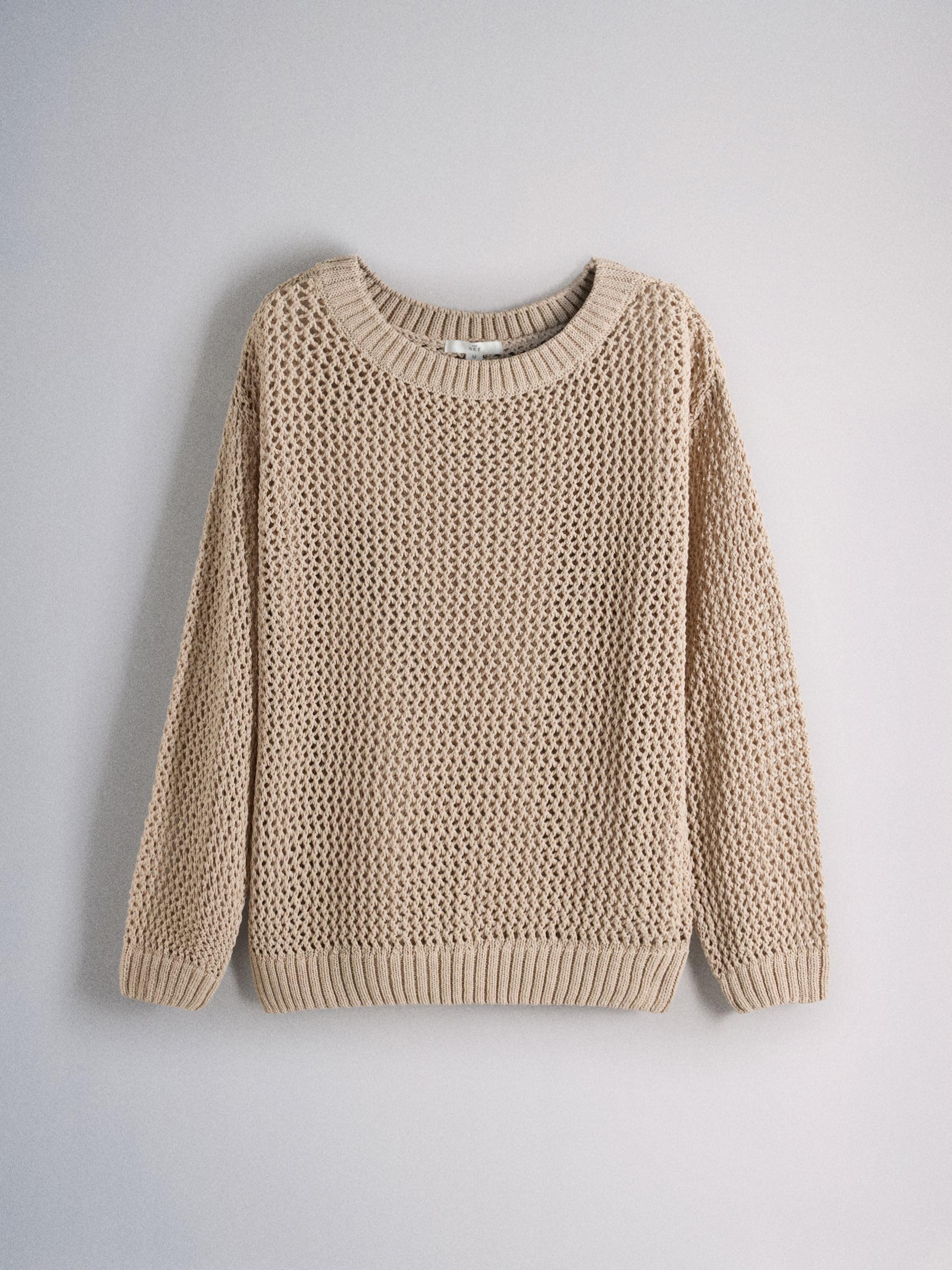 THE SET Donne Confezione da 2 Maglie Traforate | Adulto, con scollo a barchetta, Standard
