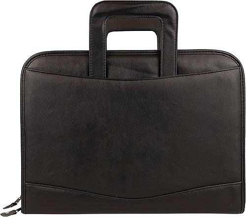 NuFazes - Padfolio retráctil con cremallera con 3 anillas, calculadora y organizador