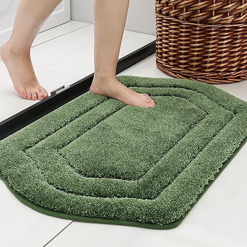 COSY HOMEER Alfombras extra gruesas para el baño, juego de toallas de baño antideslizantes, hilo de felpa suave, peludo y 100% poliéster fuerte,