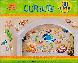 Amscan Sea Life Cutouts Party Decoration, 5