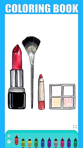 Sweet Beauty & Make up Coloring For Girls