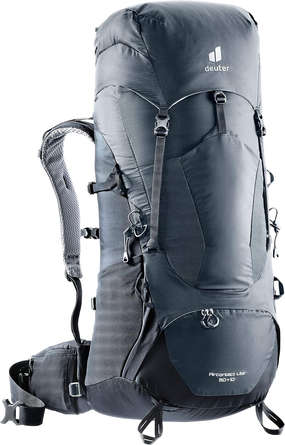 Deuter Aircontact Lite 50+10 Backpack for Hiking and Mountaineering - Graphite-Black
