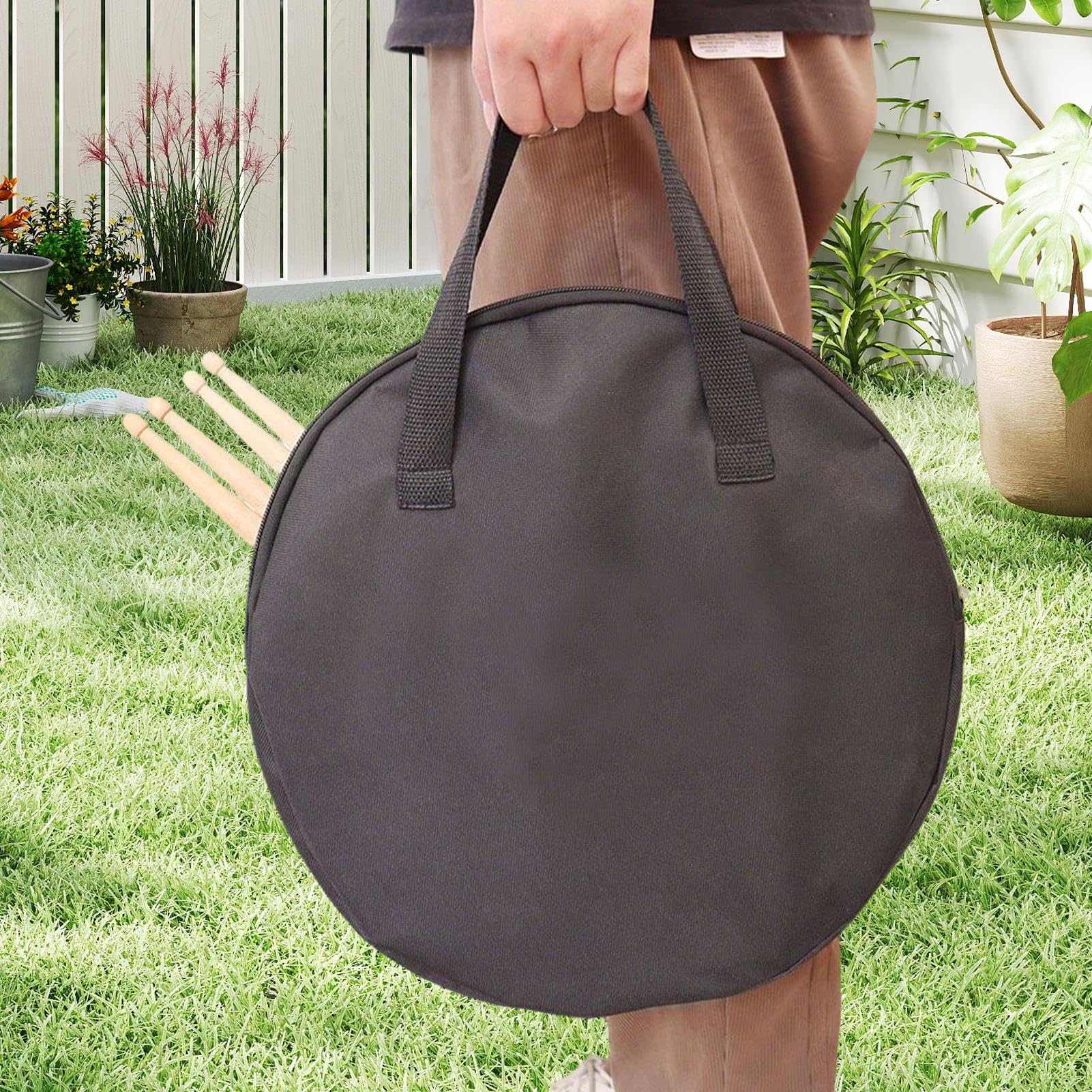 Pannelli Silenziatori per Batteria Paracolpi da 30 cm per Pelli Tamburi | Set Silenzioso con Borsa e Base per Bacchette per Casa Viaggio Studio Pratica Lezione di Educazione Musicale