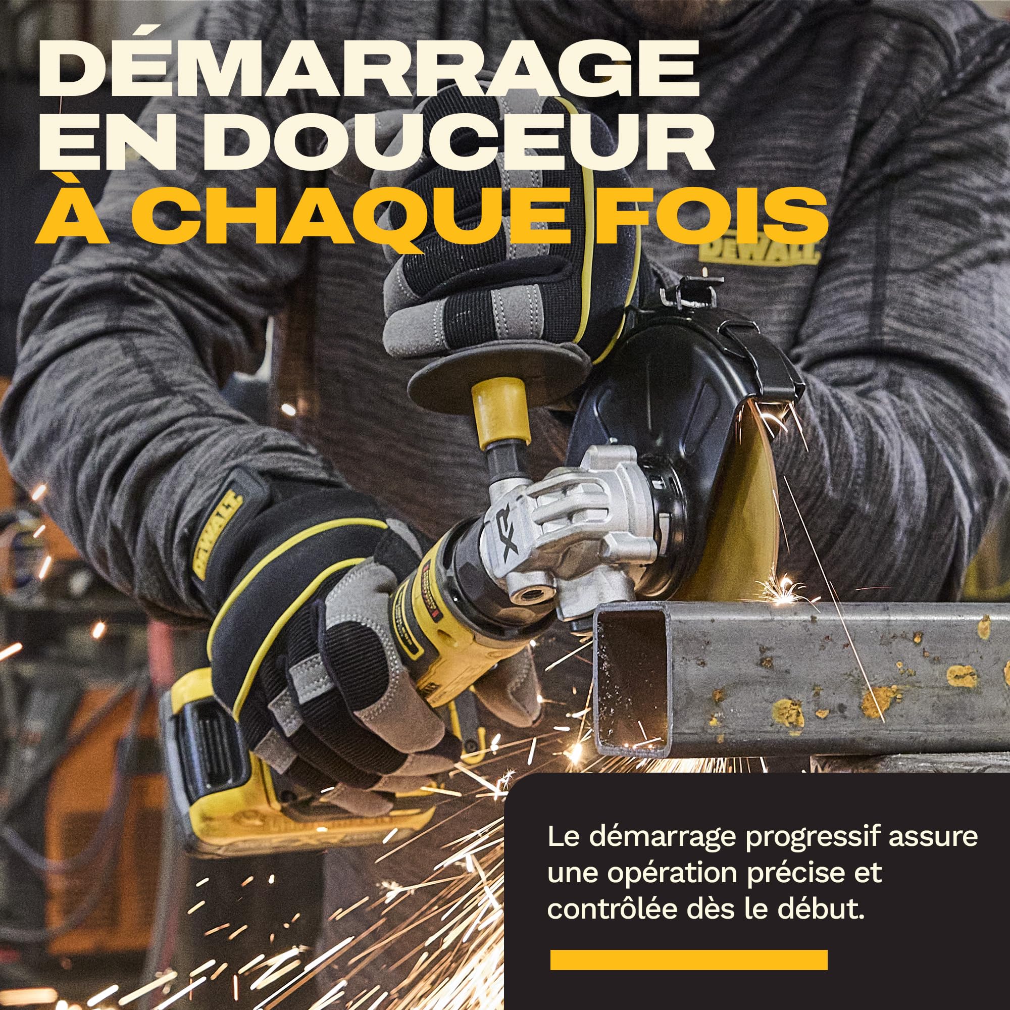 DEWALT Meuleuse d’angle compacte 125mm Brushless 18V XR, DCG404N-XJ