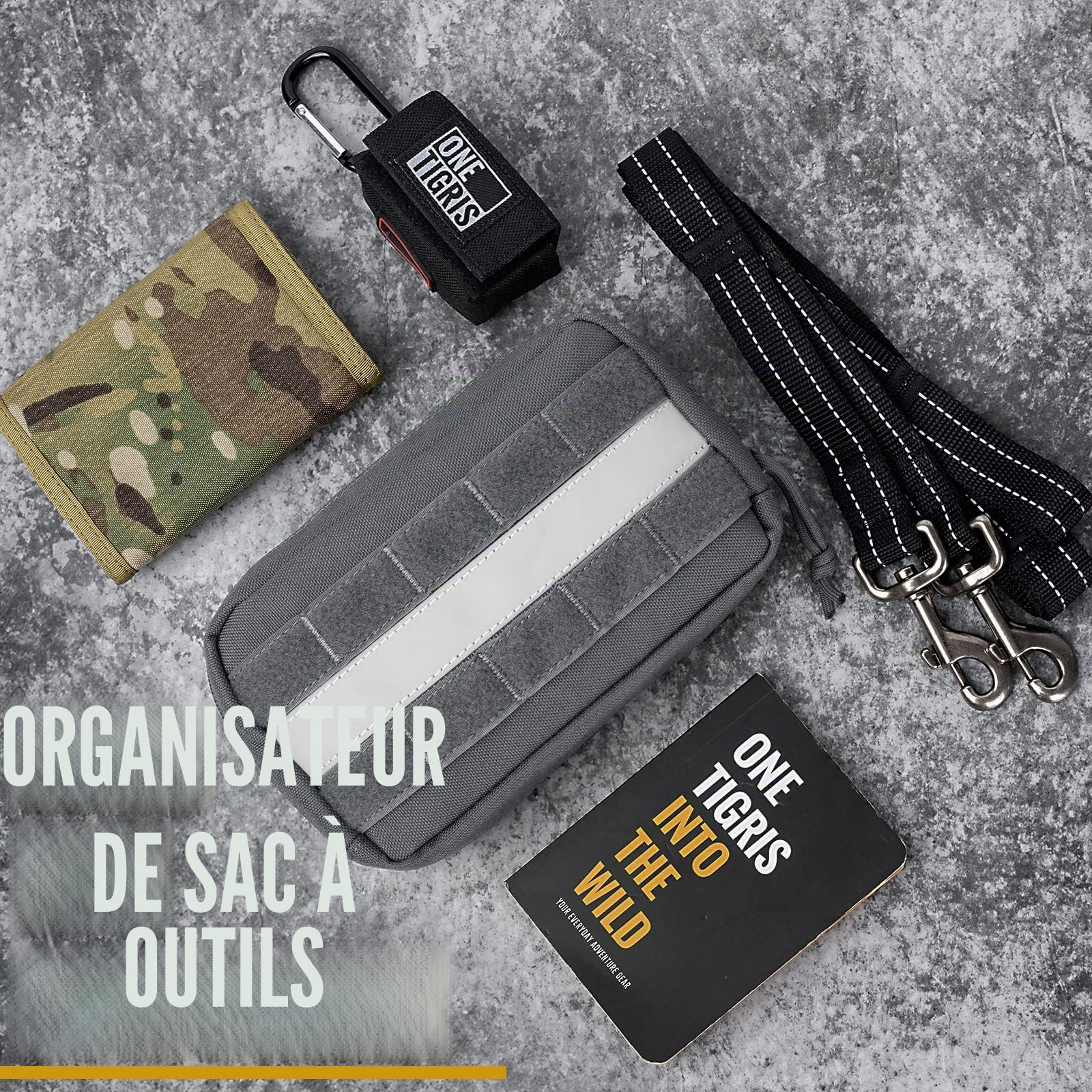 OneTigris Sac d'alimentation 2.0 Chien avec des délices de donneurs à excréments pour Chiens avec Beaucoup d'espace de Stockage pour Les salles de Marche et l'entraînement pour Chiens