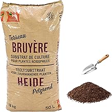 La Plaine Chassart - Terre de Bruyere 50L - pour Toutes Les Plantes Acidophiles - Rhododendrons et Azalées - Usage Intérieur et Extérieur - Parc, Jardin, Terrasse, Balcon, ...