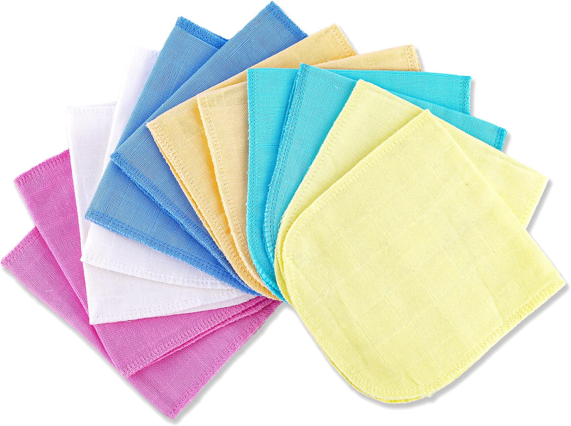 Nappy Insert Pad For Babies | Reusable, Washable Soft Muslin Cotton Nappy Inserts for New Born Baby | Gentle on Baby Skin | 0-6 months | Pack of 12 | Dyd