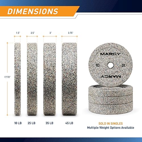 Miniatura 2 de Placa de parachoques olímpica de alto rebote para entrenamiento de fuerza, levantamiento de pesas, entrenamiento de peso