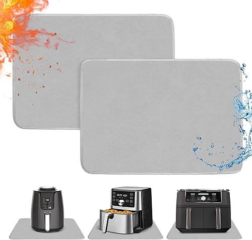 Amerbro Tapetes resistentes al calor para encimera, tapetes resistentes al calor de 16 x 24 pulgadas para freidora de aire, protector de encimera de
