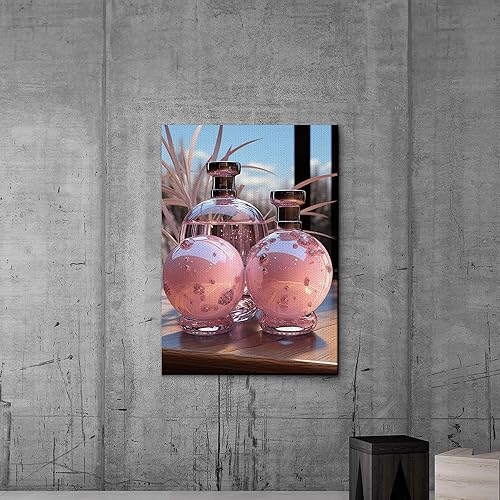 Miniatura 6 de Art prints soap bottle, toilet Wall Art Decor Prints, Black and White Pink Glam Glitter Canvas Prints Pictures Artwork Wall Modern Women Funny
