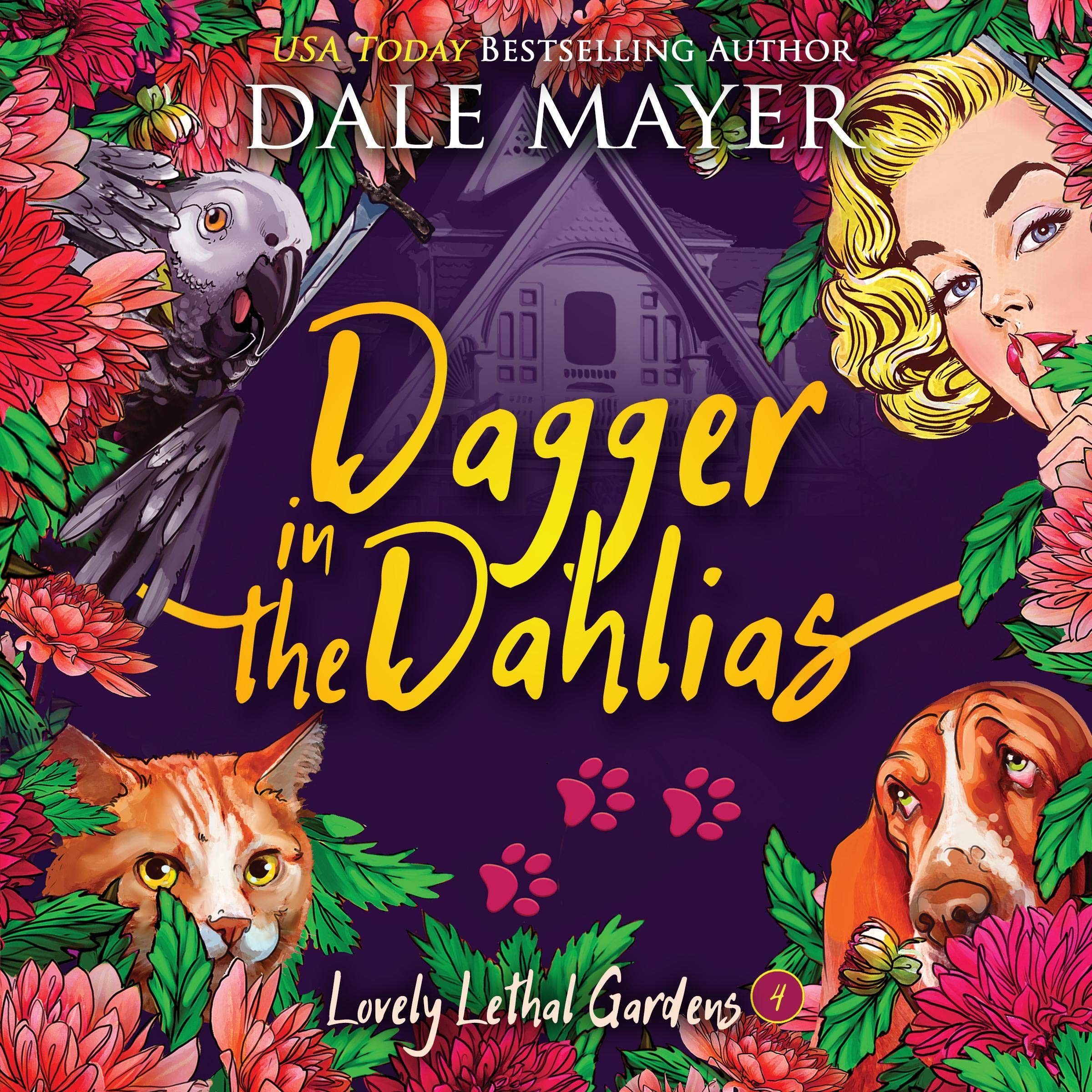 Cover art for Dagger in the Dahlias