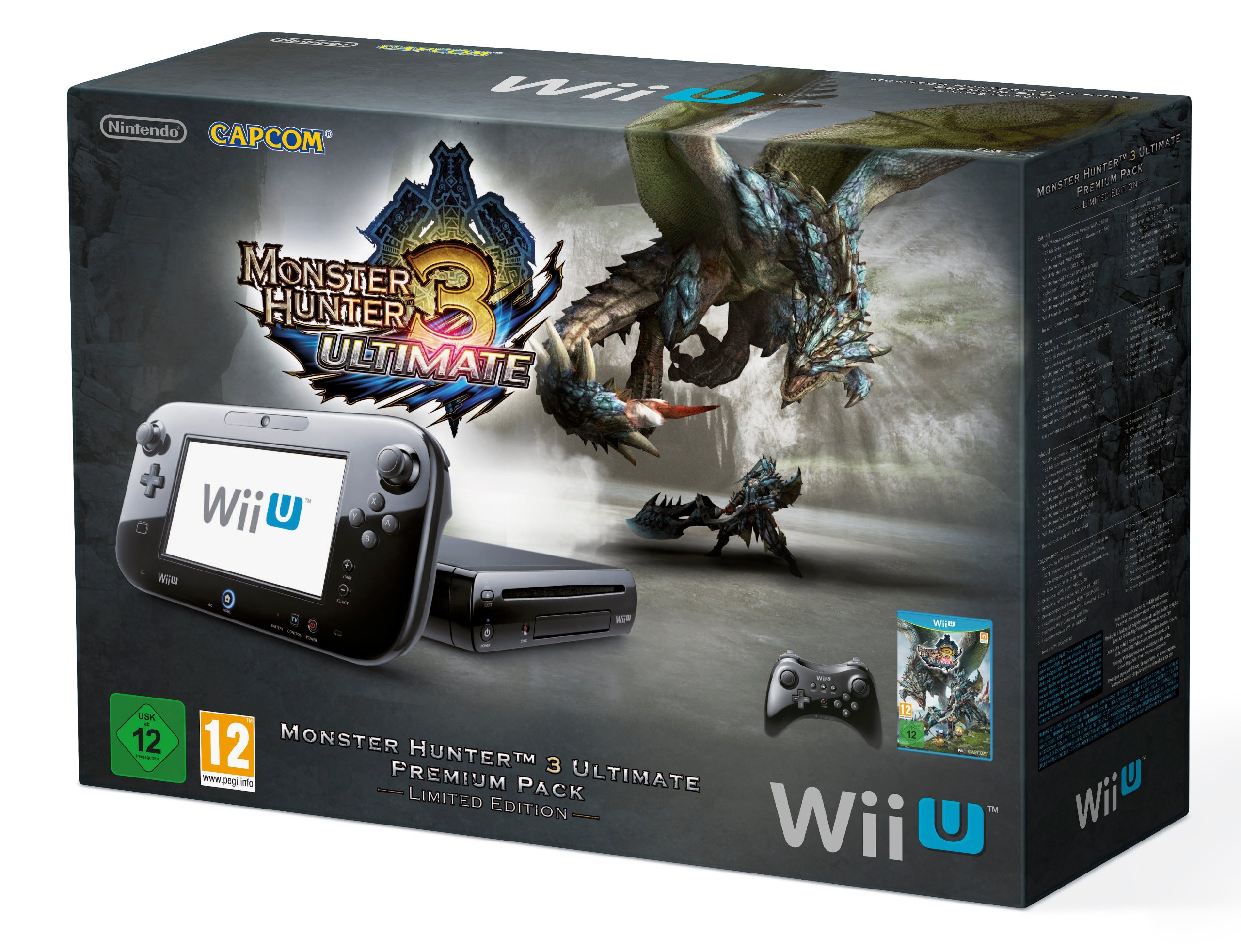 Console Nintendo Wii U 32 Go noire - 'Monster Hunter 3 - Ultimate' premium pack