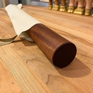 Mattarello pasta rolling pin, Italian style, hand lathe turned, baking pastry, 24" sapele