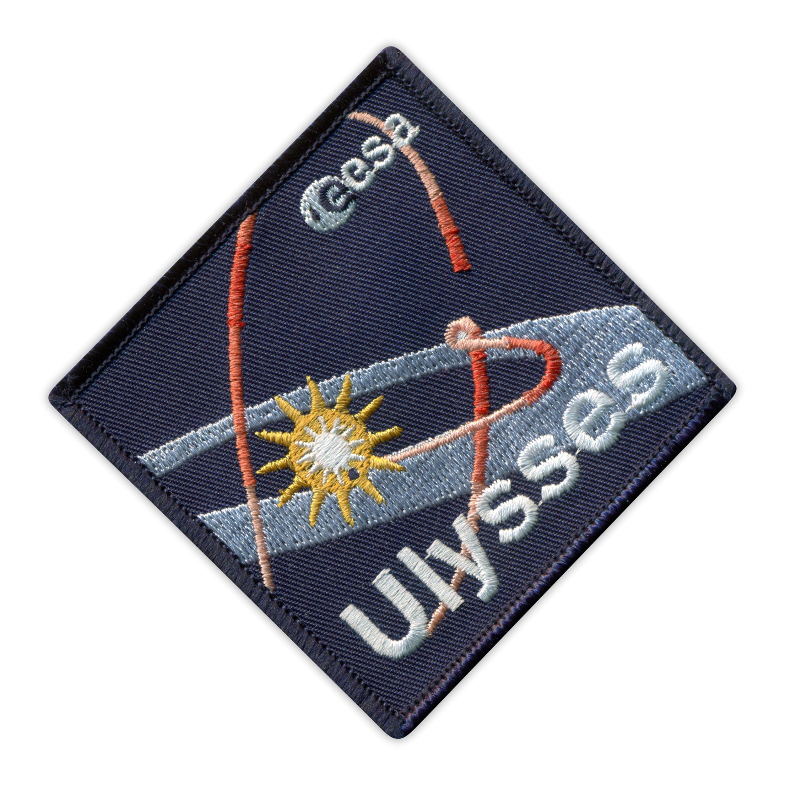 Ulysses ESA - Set di 4 toppe ricamate in velo nero con VeIcro