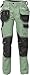 Produktbild DINOZAVR Dayboro Herren Arbeitshose - Strapazierfähige elastische Bundhose mit Knietaschen - Grün 62
