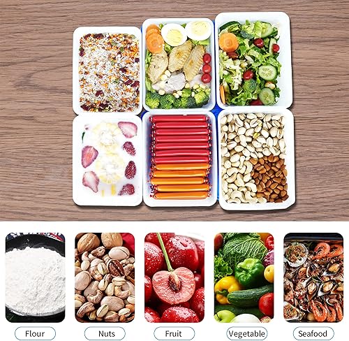 Miniatura 7 de YUESING Paquete de 30 recipientes de almacenamiento de alimentos para congelador de 37 onzas, recipientes de preparación de comidas, contenedor de