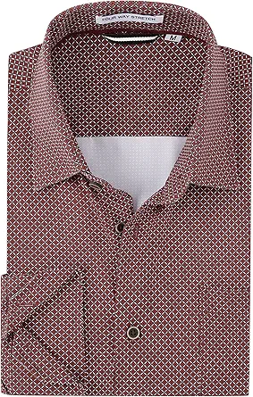Alex Vando Mens Printed Dress Shirts Long Sleeve Regular Fit Button Down Shirt